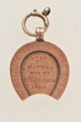 AN EDWARDIAN 9CT GOLD MEDALLION, the medallion engraved 'N.S Terrier Clubs First Show', hallmarked