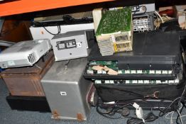 A GROUP OF TELECOMMUNICATIONS EQUIPMENT AND OTHER ELECTRONICS, to include an Epson LCD projector