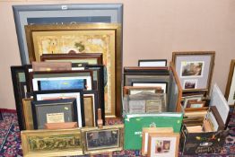 A QUANTITY OF ASSORTED PRINTS ETC, to include a poster for TV programme 'Long Way Round', two R.