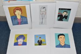TEN PORTRAITS OF MALE AND FEMALE FIGURES, each one was produced for an advertising campaign for a