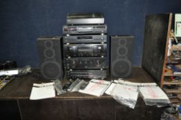 A TEAC AND PHILIPS COMPONENT HI FI comprising of a A-R630 amplifier, a T-R650DAB tuner, a CD-RW890