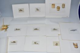 NINETEEN THEAKSTON MARKETING PAINTINGS / DRAWINGS, consigned via a marketing agency, these