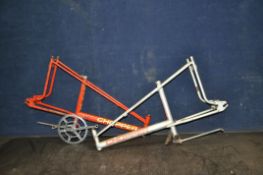 TWO RALEIGH CHOPPER BIKE FRAMES (2)