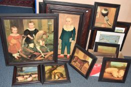 A COLLECTION OF DECORATIVE PRINTS AND A WATERCOLOUR, to include a Phyllis Hibbert floral still