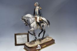 A LIMITED EDITION ROYAL WORCESTER 'WASHINGTON' SCULPTURE No. 168/750 modelled by Bernard Winskill as