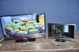 A BLAUPUNKT 40in LED TV, with remote, and a Technika 24in TV/DVD combi with remote (both PAT pass