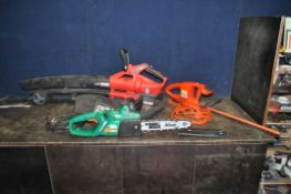 AN OZITO CORDLESS GARDEN BLOWER VAC, with two batteries, working but NO CHARGER, a Black and