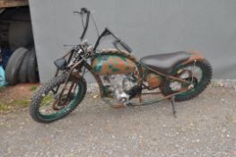 A CUSTOM FRAME WITH A LEXMOTO ARROW 125 ENGINE FITTED (UNFINISHED PROJECT), V5c present, nine former
