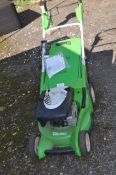 A VIKING SELF PROPELLED PETROL LAWN MOWER, with collection box (engine pulls freely but hasn't