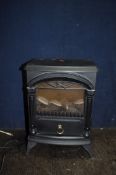 A PROLECTRIX STOVE EFFECT HEATER width 38cm, depth 26cm, height 55cm (PAT pass and working but