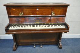 A JOHN BROADWOOD & SONS, LONDON ROSEWOOD UPRIGHT PIANO, serial number 80403, Dale Forty & Co