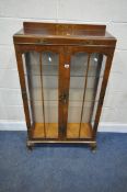 A NORTHAMPTON CABINET COMPANY LONDON EC11, early C20th Japanned and chinoiserie detailed two door