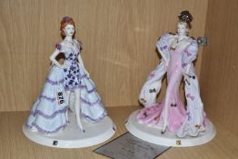 TWO LIMITED EDITION COALPORT 'DAVID SHILLING CELEBRATION COLLECTION' FIGURINES to include 'Bow