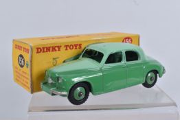 A BOXED DINKY TOYS DIECAST ROVER 75 MODEL, no. 156, two tone light and green body with green hubs,