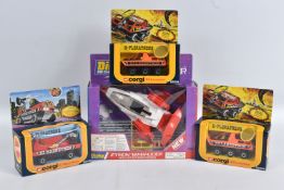 A COLLECTION OF SPACE THEMED VINTAGE BOXED DIECAST MODELS, to include a Dinky Zygon Marauder , white