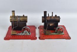 TWO UNBOXED MAMOD LIVE STEAM STATIONARY ENGINES, No.S.E.1. & S.E.2., neither tested, both in
