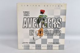 A BOXED PRODUCT ENTERPRISE LIMITED EDITION THE AVENGERS DELUXE TALKING ACTION FIGURES SET, with both