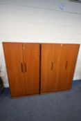 G PLAN FRESCO, A MID-CENTURY TEAK WARDROBE, with a single door and bi-fold door, width 123cm x depth