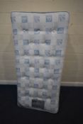 A SIMMONS SOLUTIONS RANGE SINGLE BED AND MATTRESS, condition report: general signs of usage, some