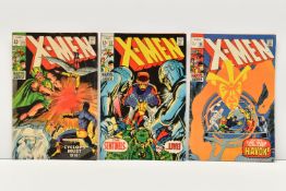 X-MEN NOS. 54, 57 & 58 MARVEL COMICS, first appearances of Havok, nos. 54 and 57 only contain