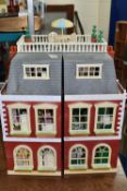 A LARGE SYLVANIAN FAMILIES PLAYSET in the style of a large regency house, associated accessories