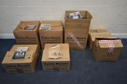 A SELECTION GLASS LIGHTING, comprising chandeliers and wall lights, condition report: all in boxes