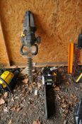 A RYOBI PETROL CHAINSAW along with a Performance Power petrol hedge trimmer (both engines pulls
