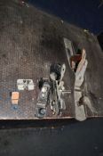 A COLLECTION OF STANLEY PLANES comprising of a No.7, a No.271 router, a No.78 plough plane, a