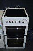 A FLAVEL MILANO E50 ELECTRIC COOKER with ceramic hob and double oven, width 50cm, depth 60cm, height