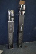 TWO LEISURE GROW PARASOLS both beige one 2.7m the other 2.2m across (both in boxes and show little