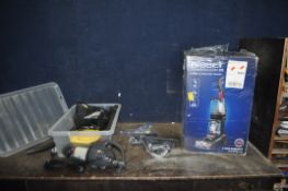 A BISSELL POWER CLEAN 2X CARPET WASHER (BRAND NEW SEALED IN BOX), a Karcher SC1 steam cleaner and