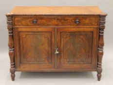 A 19th century mahogany sideboard. 122.5 cm wide.