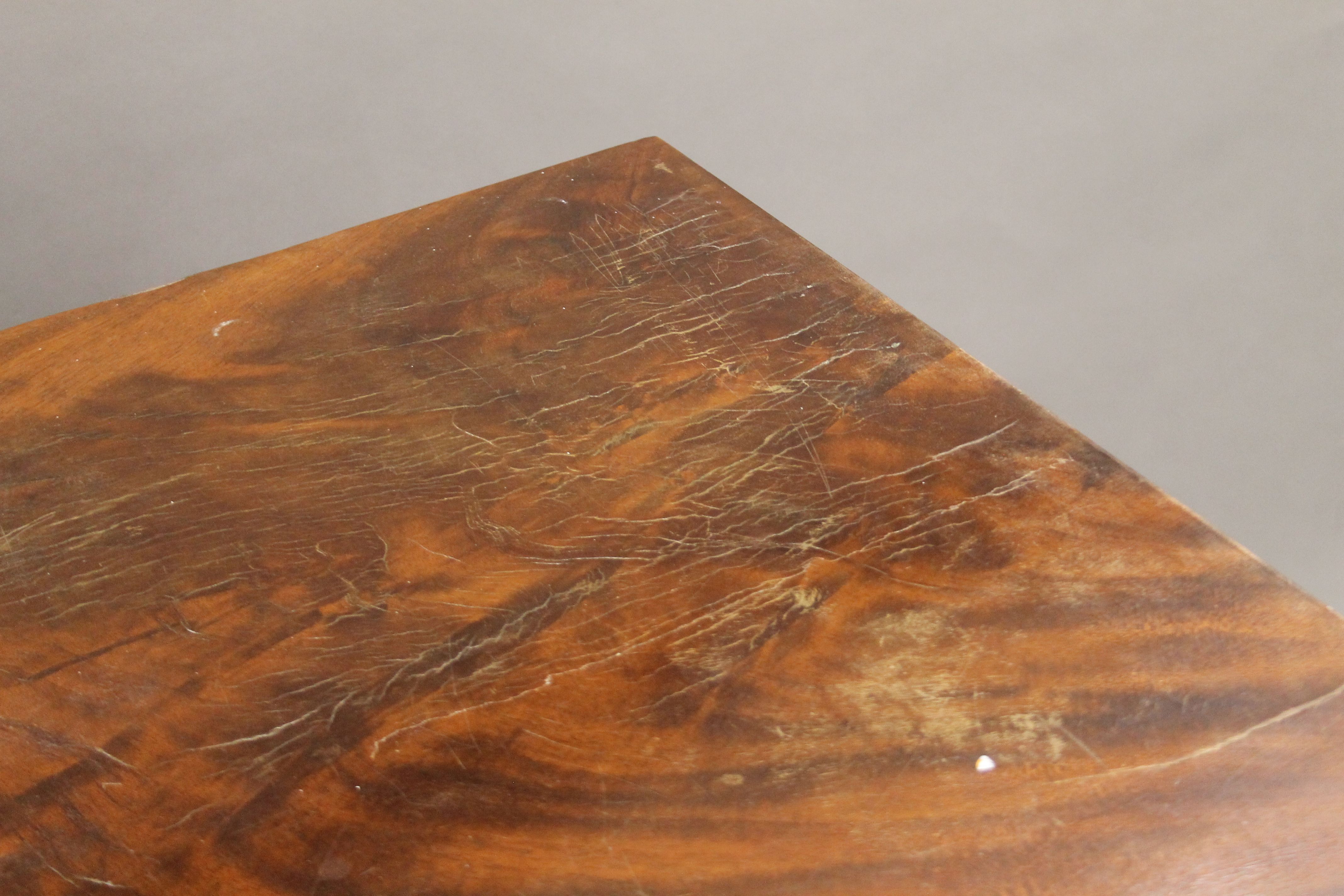 A 19th century mahogany bow-front chest of drawers. 103.5 cm wide. - Image 4 of 10