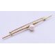 A 9 ct gold tri-coloured ring, a 9 ct gold heart shaped pendant and a 9 ct gold tie pin. Tie pin 5. - Image 4 of 13
