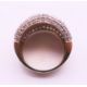 A 9 ct gold multi-stone diamond ring. - Image 6 of 6