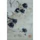 'Chicks', Chinese ink and colour scroll painting on paper, silk-mounted. 92 x 43 cm. - Image 3 of 4
