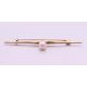 A 9 ct gold tri-coloured ring, a 9 ct gold heart shaped pendant and a 9 ct gold tie pin. Tie pin 5. - Image 3 of 13