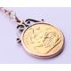 An 1893 sovereign pendant on a 9 ct gold chain. Pendant 2.3 cm diameter, chain 46 cm long. 35. - Image 3 of 6