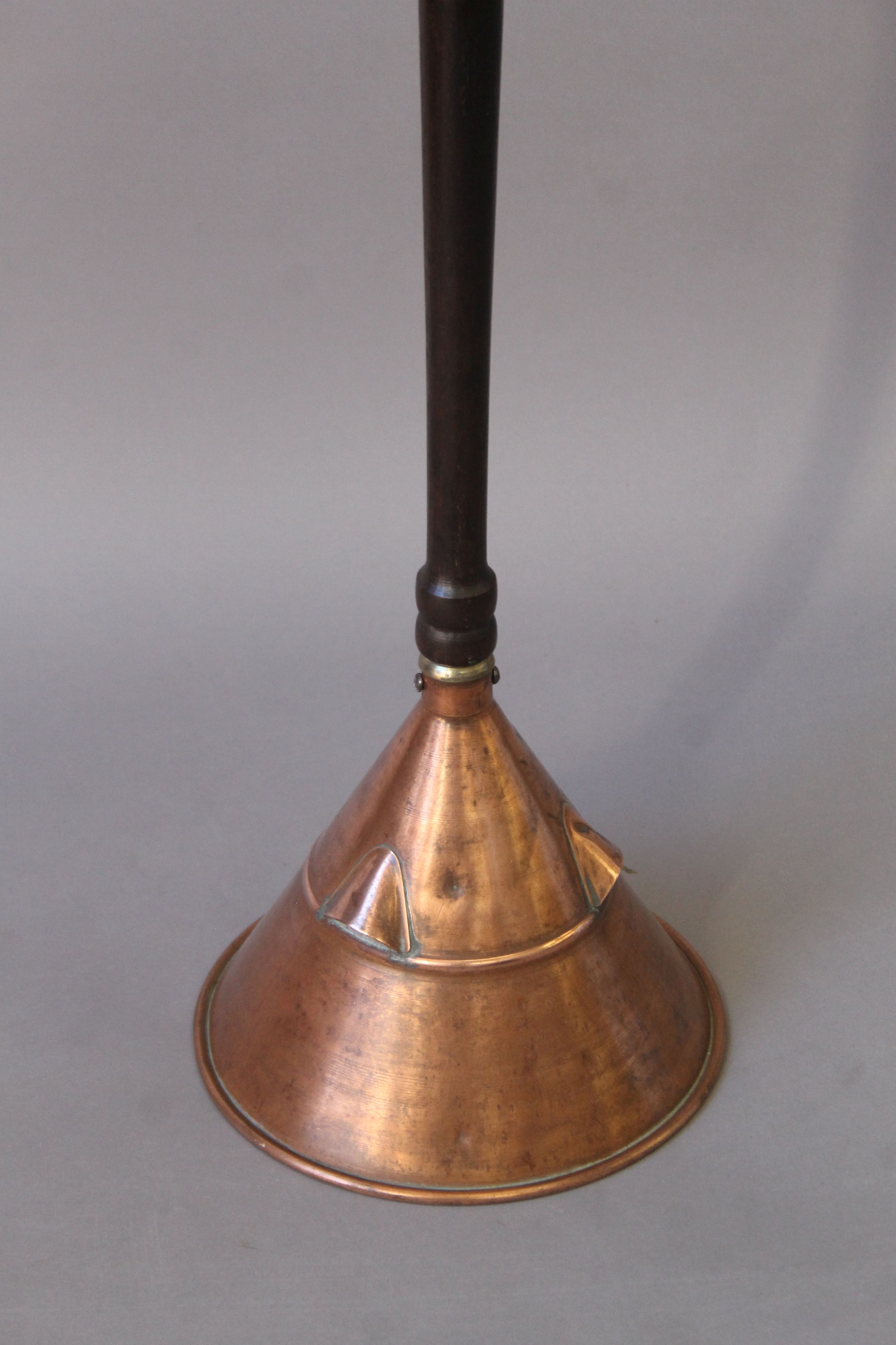 An early 20th century copper laundry posser. 88 cm high. - Image 2 of 3