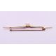 A 9 ct gold tri-coloured ring, a 9 ct gold heart shaped pendant and a 9 ct gold tie pin. Tie pin 5. - Image 5 of 13