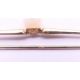 A 9 ct gold tri-coloured ring, a 9 ct gold heart shaped pendant and a 9 ct gold tie pin. Tie pin 5. - Image 7 of 13