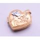A 9 ct gold tri-coloured ring, a 9 ct gold heart shaped pendant and a 9 ct gold tie pin. Tie pin 5. - Image 13 of 13