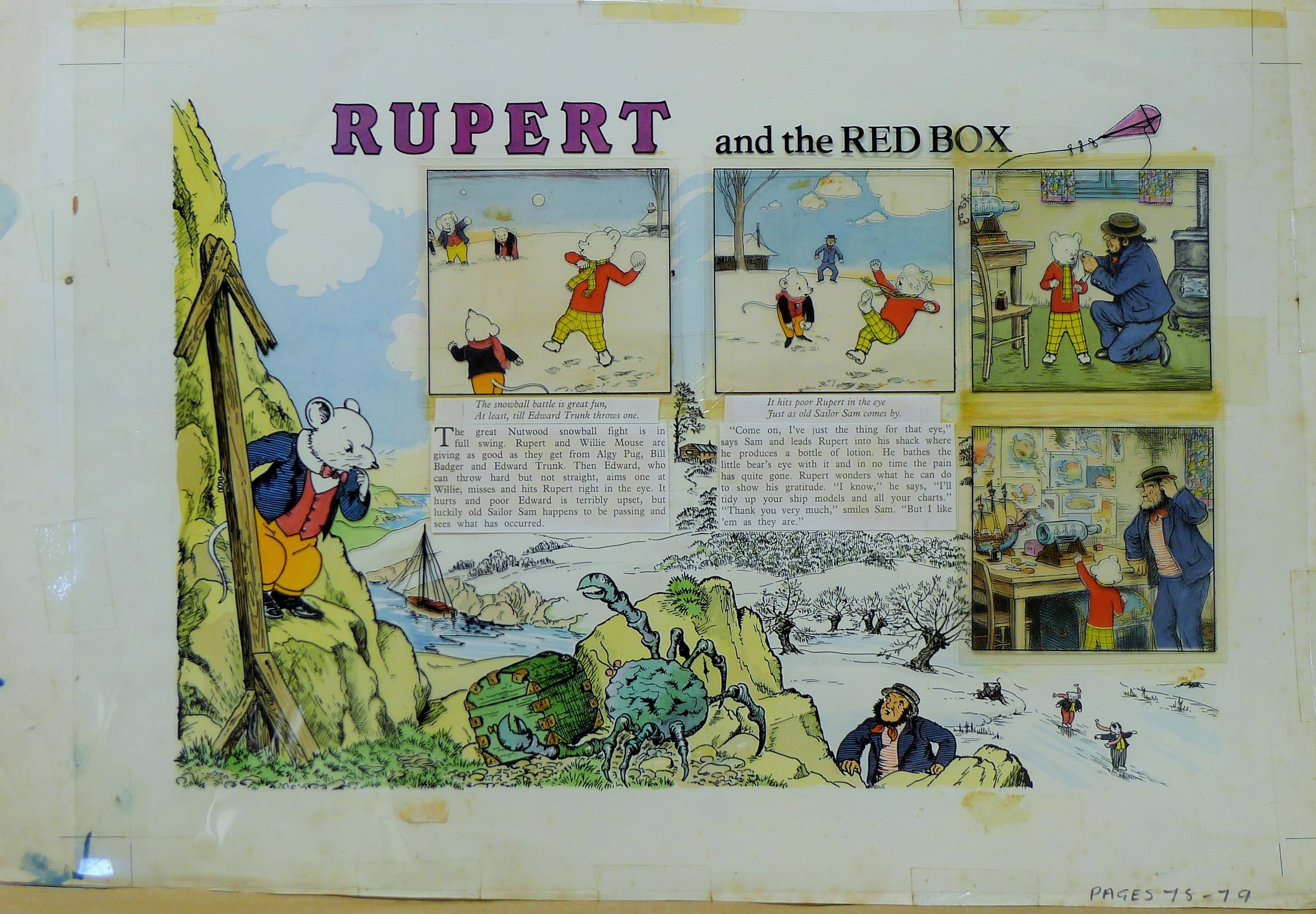 BESTALL, ALFRED MBE (1892-1986) British (AR), "Rupert And The Red Box",