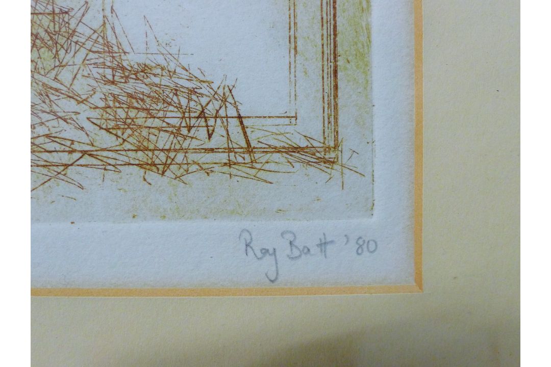 BATT, ROY (1946-2016) British (AR), "Abstract II", etching, signed and dated '80, framed and glazed. - Image 3 of 4