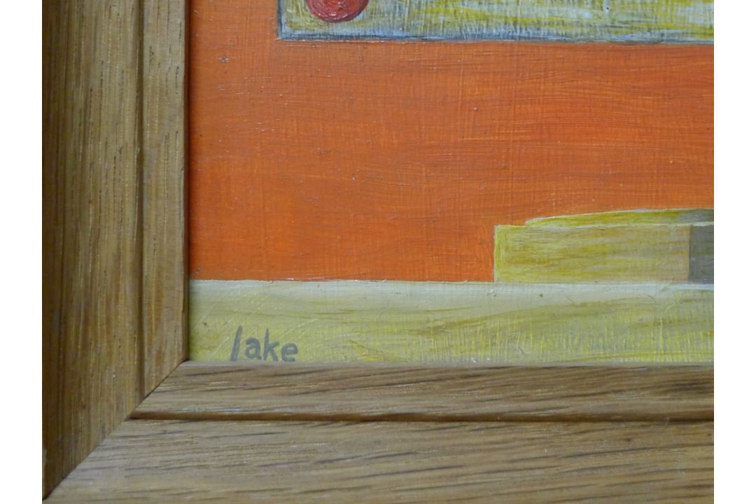 LAKE, ALAN (21st century) British (AR), "A Pair of Blockheads", oil on board, signed, framed. - Image 3 of 4