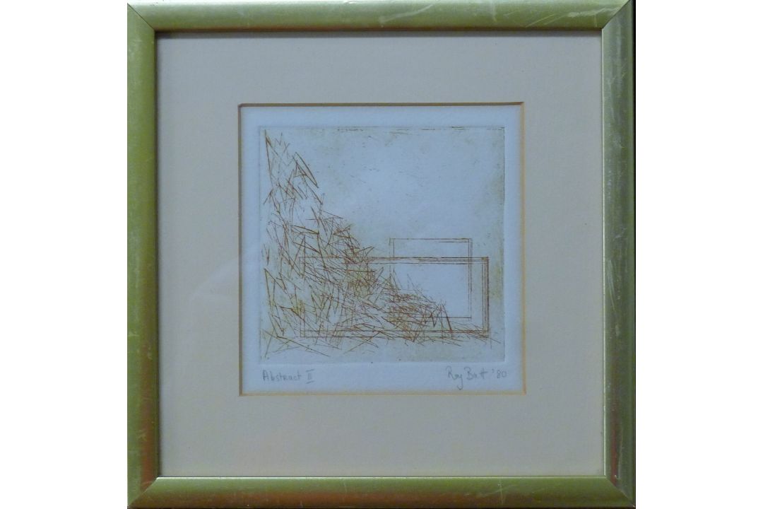 BATT, ROY (1946-2016) British (AR), "Abstract II", etching, signed and dated '80, framed and glazed. - Image 2 of 4