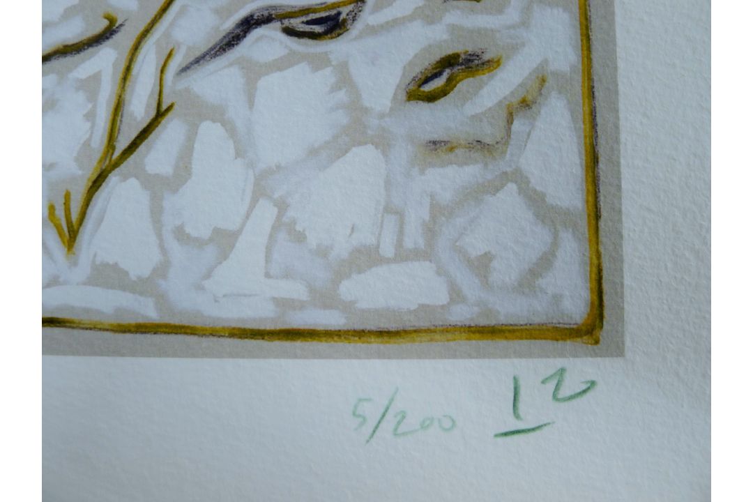 CHILDISH, BILLY (born 1959) British (AR), "Black Dog in the Snow", a signed limited edition print, - Image 3 of 3