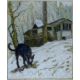 CHILDISH, BILLY (born 1959) British (AR), "Black Dog in the Snow", a signed limited edition print, - Image 1 of 3