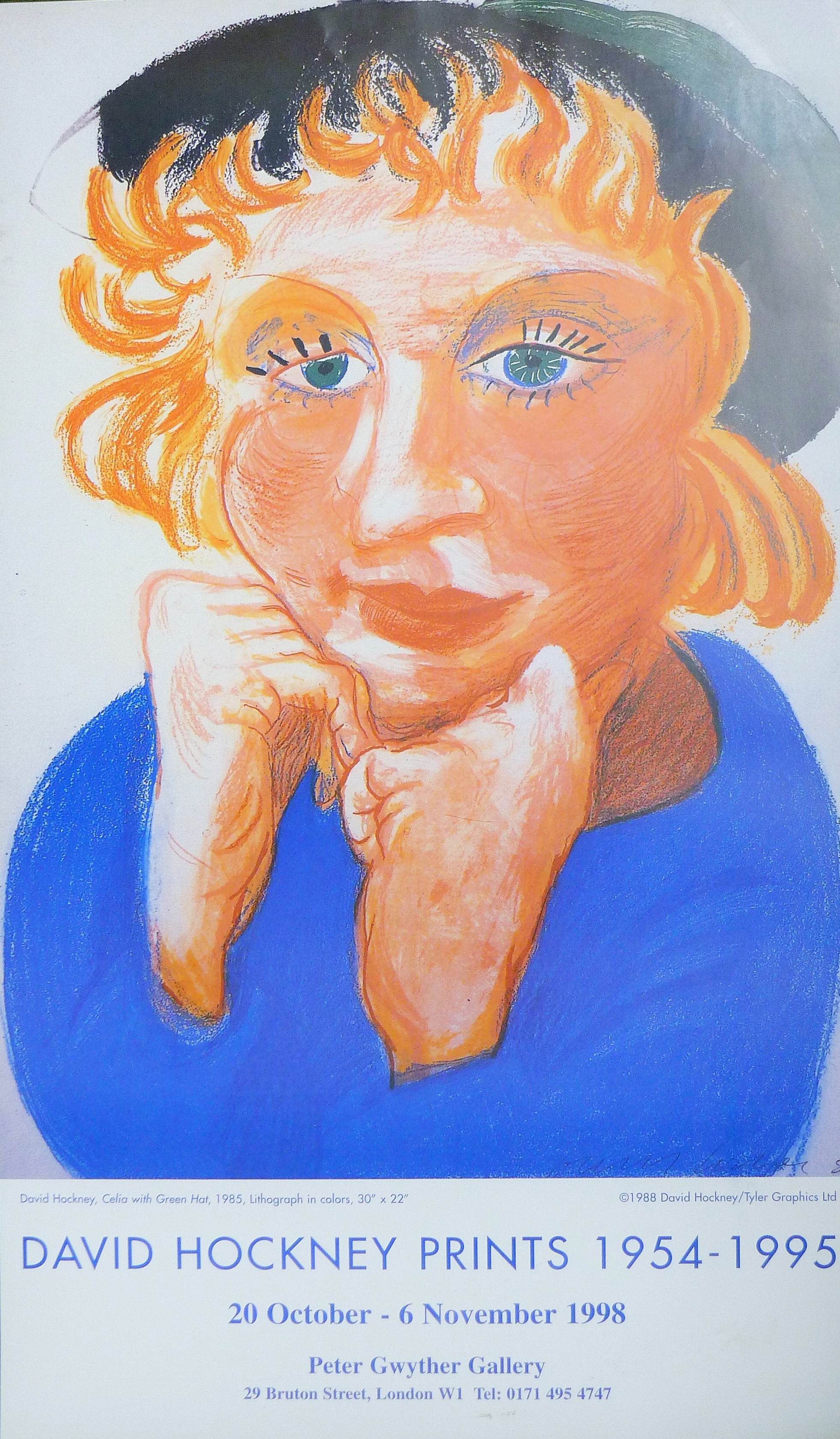 HOCKNEY, DAVID OM CH RA (born 1937) British (AR), Celia with Green Hat,
