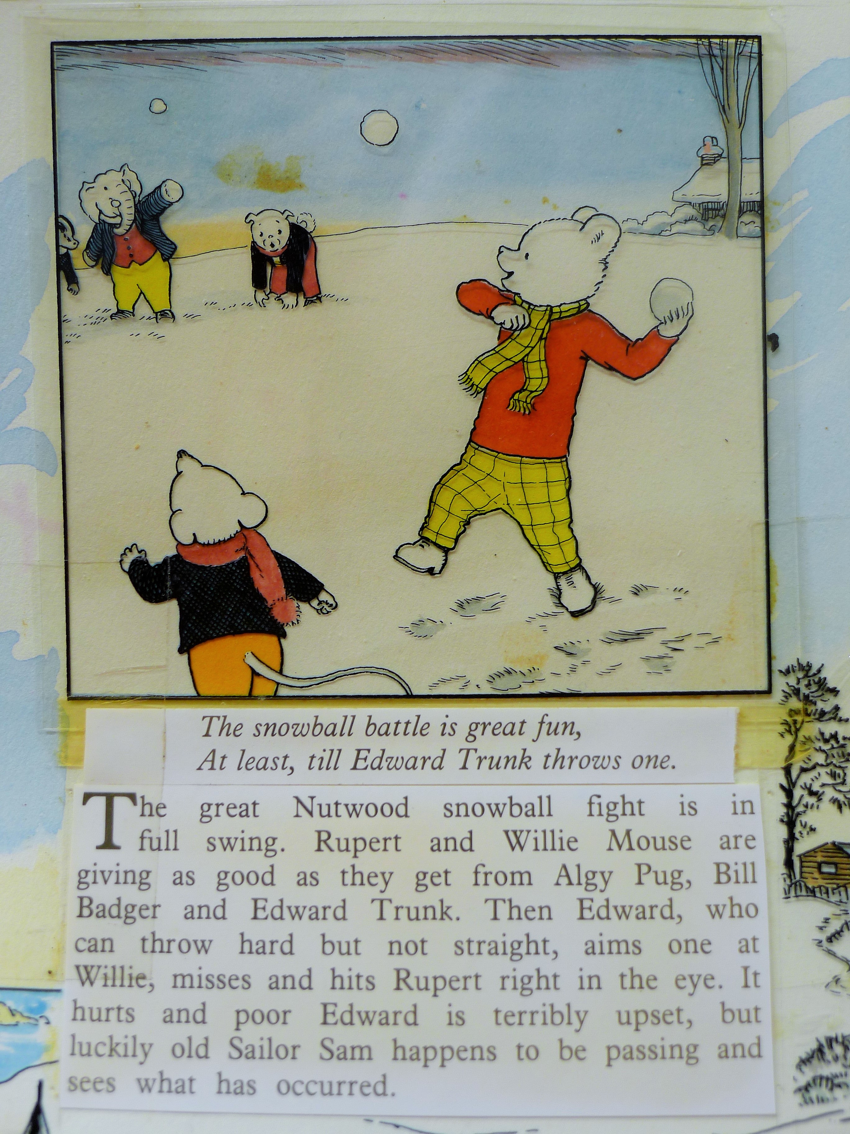 BESTALL, ALFRED MBE (1892-1986) British (AR), "Rupert And The Red Box", - Image 3 of 3